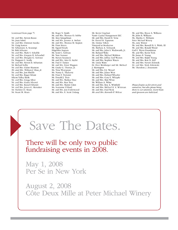 2007-2008 Save The Dates