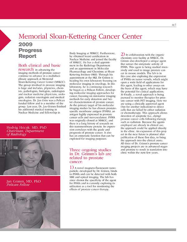 2009 Memorial Sloan-Kettering Cancer Center